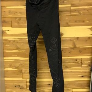 Justice black leggings girls size 10